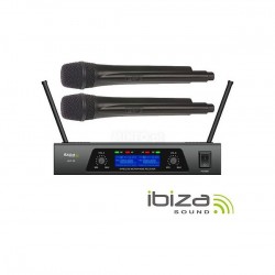 Microfone Ibiza Duplo UHF-20